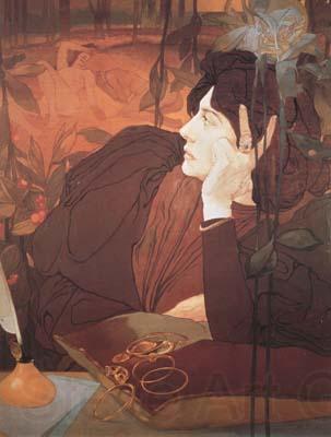 Georges de  Feure The Voice of Evil (mk19) Spain oil painting art